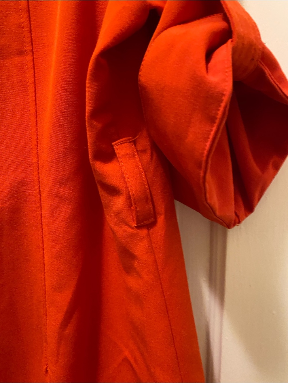 Sharagano Women's Bright Orange Utility Zip-Front Jacket Dress - Picture 8 of 16
